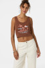 O'Neill Women's Motu Scoop Neck Tank SU2641813 CBR 2 flat lay
