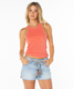 The Roxy Women's Boardwalk Tank Top in Hot Coral