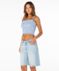 Roxy Women's Avalon Tube Top Cornflower Blue Stripe back view