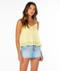 Roxy Women's Shadow Side Tank Top classic colorway close-up fabric