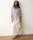 Marine Layer Jane Relaxed Linen Shirt natural back view
