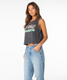 Roxy Women's Windy Palm Tank Top in original RZ40694AB5WY KTA colorway, detail view