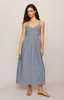 Z Supply Romy Striped Linen Maxi Dress full length