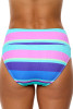 Next Women's Adrift Stripped Harmony High Waisted Bikini Bottom in Multi