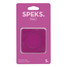 Speks Slabs Silicone Sensory Square Sticker in Static Purple