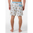 The O'Neill Men's Hermosa Elastic Waist Lined 17 inch Swim Trunks in Cream