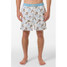 The O'Neill Men's Hermosa Elastic Waist Lined 17 inch Swim Trunks in Cream