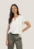 Dylan Women's Jolie Short Sleeve Blouse in White