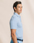 The Southern Tide Men's Coastal Breeze Pelican Landing Stripe Polo in Ocean Channel