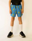 ChicknLegs Boys' Blue Bolts Running Shorts front view