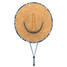 Chubbies Men's Straw Lifeguard Hat Swamp & Circumstance top view