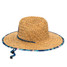 Chubbies Men's Straw Lifeguard Hat Swamp & Circumstance side view