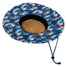 Chubbies Men's Straw Lifeguard Hat Swamp & Circumstance bottom view