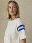Faherty Women's Sport Jersey Throwback Tee Seaside Varsity front view