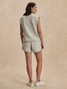 Varley Women's Salome Raglan Tee light grey marl bottom back