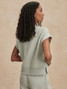 Varley Women's Gracee V-Neck Tank mint green marl back view