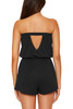 Becca Women's Beach Date Romper black back view