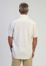 True Grit Washed Melange Linen Shirt White Back