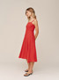 Bella Dahl Women's Apron Midi Dress Scarlet Sand Side