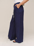 Bella Dahl Clean Waist Pintuck Wide Leg Pants Nautical Night side