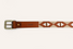 Zilker Belts Rancho Belt White detail of buckle and leather