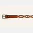 Zilker Belts Rancho Belt White detail of buckle and leather