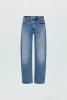 Pistola Women's Western Barrel Jeans