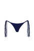 PQ Swim Women's Navy Mila Tie String Bikini Bottom