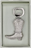 Saint Austin Company Boot Bottle Opener Silver Boot Front