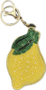 Saint Austin Company Lemon Beaded Keychain Yellow Green Lemon front