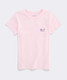 Vineyard Vines Women's Flag Whale Tee in Pink Drink