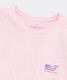 Vineyard Vines Women's Flag Whale Tee in Pink Drink