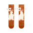 Stance Gizmo Crew Socks Brown Front
