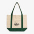 TYLER'S Daytripper Canvas Tote Forest Green front view