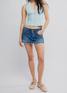 Free People Lainey Low Rise Mini Denim Skirt Screenshot front view