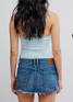 Free People Lainey Low Rise Mini Denim Skirt Screenshot side view