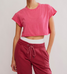 FP Movement Hot Shot Cropped Tee Hot Pink front
