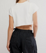 FP Movement Hot Shot Cropped Tee White back