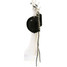 Mini Cowboy Hat Bag Charm Keychain Black