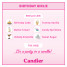 Candier Birthday Girlie Candle Birthday Girlie Details front view