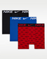 Nike Big Kids' Dri-FIT Micro Print Boxer Briefs 3-Pack University Red/Black front