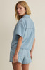 Z Supply Women's Everyday Denim Button Up Top Coastal Water Side back view
