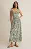 Z Supply Women's Leya Tera Paisley Maxi Skirt Everglade Full