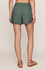 Z Supply Vantage Linen Shorts Everglade Back back view