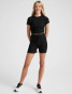Beyond Yoga Women's Featherweight Cropped Tee in Darkest Night