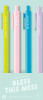 Talking Out Of Turn Bless This Mess pen set displayed from front view