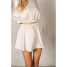 La Biz Women's Neoprene Skater Skort in Dove