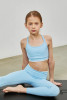 Parfum de Fit Girls' Parfum CrossMotion Bra in Misty Blue