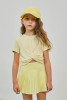 Parfum de Fit Girls' Parfum Pleat Tennis Skirt in Citrine