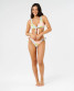 Rip Curl Women's Catalina Island Tie Front Crop Bikini Top in multicolor